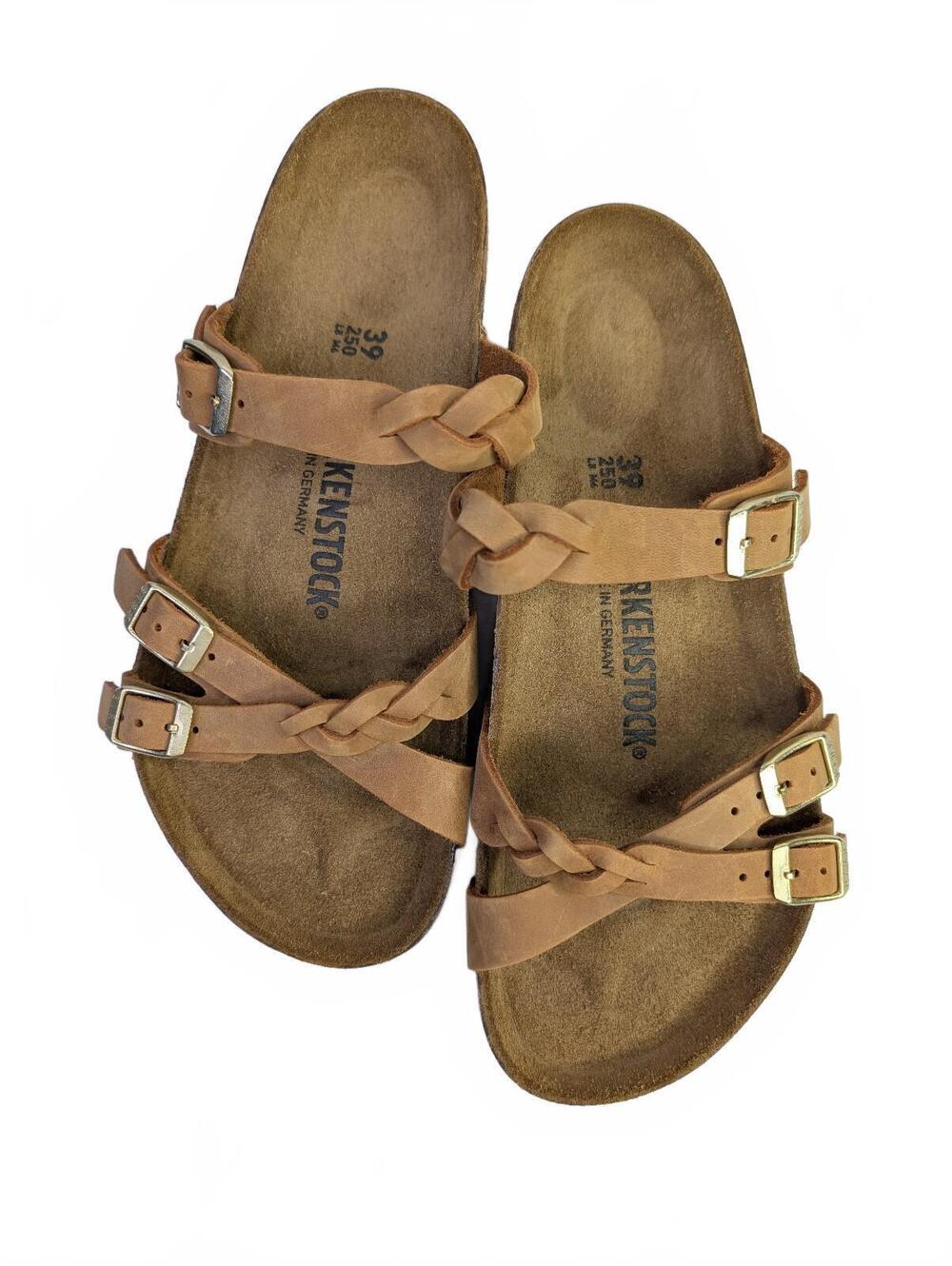 Birkenstock Franca Braided Leather size 39EU 8-8.5US